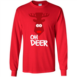 Oh Deer Christmas Reindeer Black mugs PINGPONG - Long Sleeve T-Shirt