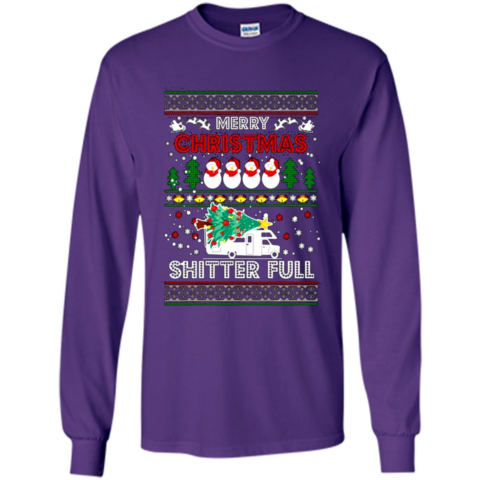 Merry Christmas Shitter Full Christmas Tree Snowman PING PONG