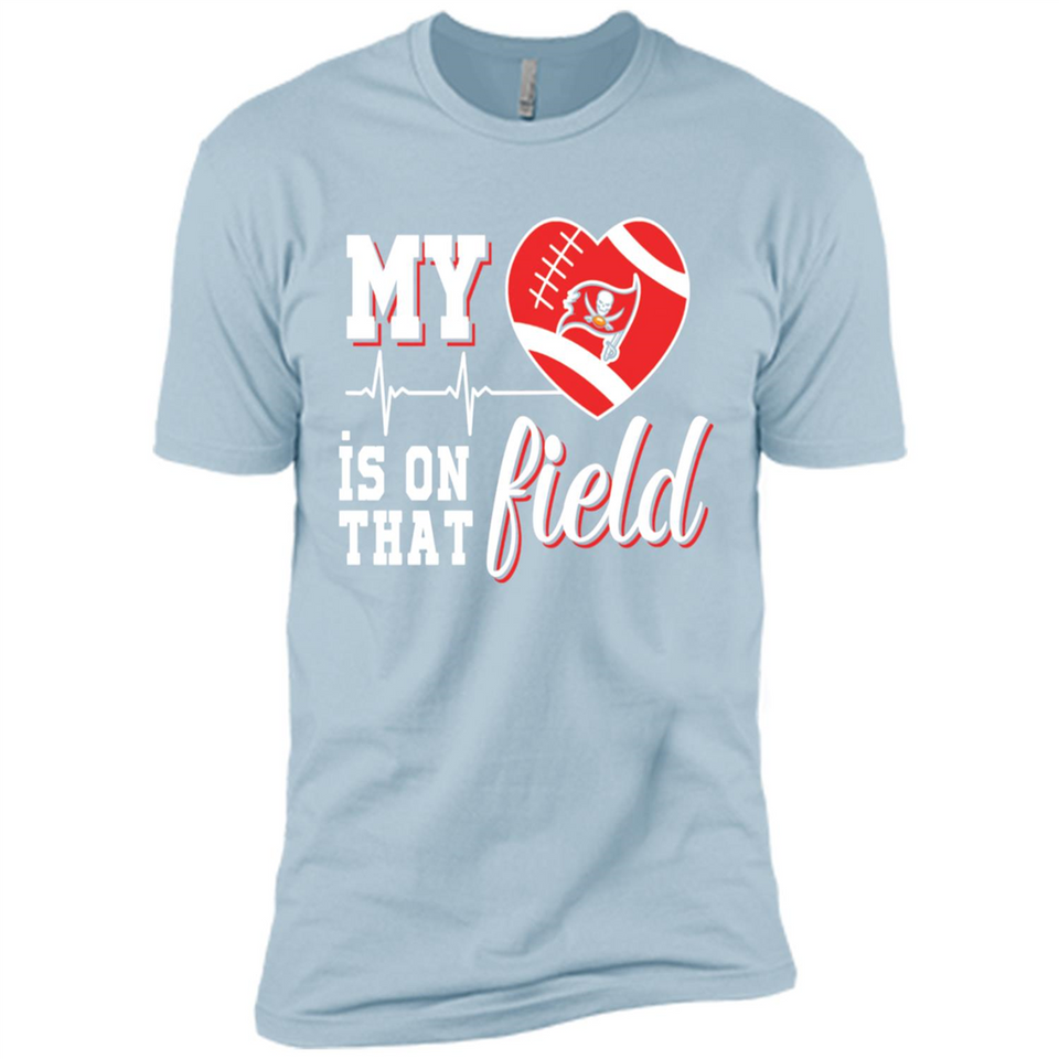 Tampa Bay Buccaneers Football My Heart is on that Field - Premium Short Sleeve T-Shirt