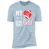 Tampa Bay Buccaneers Football My Heart is on that Field - Premium Short Sleeve T-Shirt