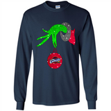 GRINCH HAND HOLDING CLEVELAND CAVALIERS GLITTER CHRISTMAS PINGPONG