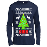 Oh Chemistree, Oh Chemistree Christmas Ugly Sweater - Canvas Long Sleeve T-Shirt