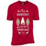 This Architect Loves Christmas Tree Shirt with Snowman
