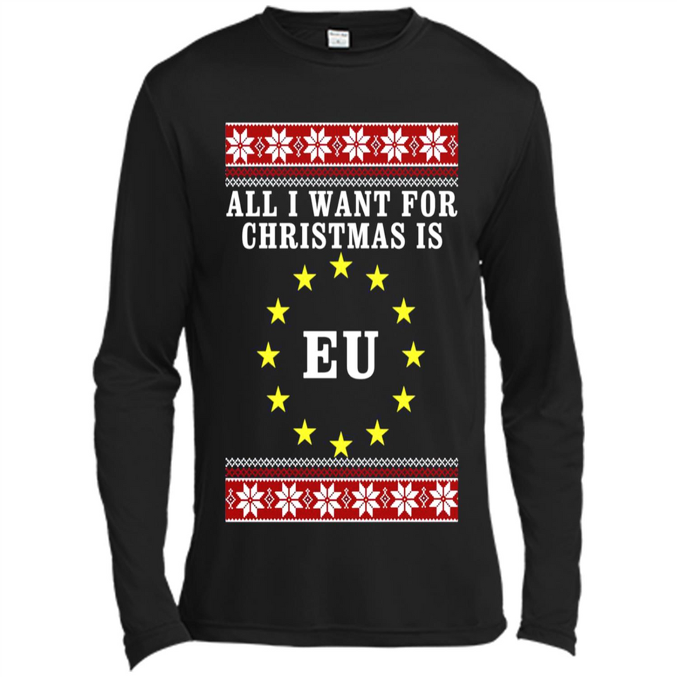 All I want for Christmas is EU ugly - Canvas Long Sleeve T-Shirt