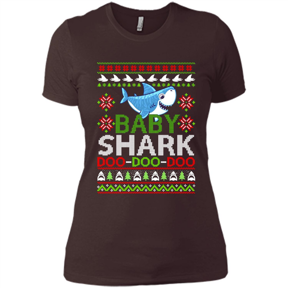 Baby shark Doo Doo Doo Christmas - Ladies' Boyfriend T-Shirt