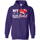 Tampa Bay Buccaneers Football My Heart is on that Field - Hoodie