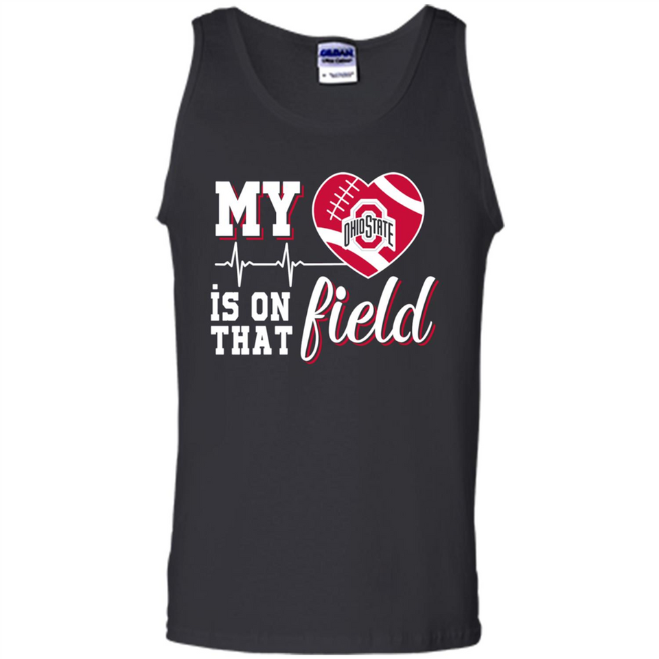 Ohio State Buckeyes Football My Heart is on that Field - Tank Top