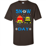 Snow Day Shirt For Green Bay Packers Vs Minion Fans pingpong