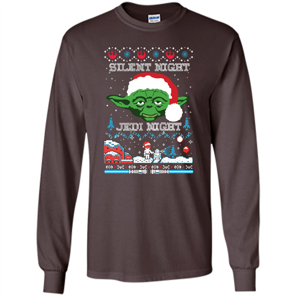 YODA SILENT NIGHT JEDI NIGHT CHRISTMAS UGLY SWEATER