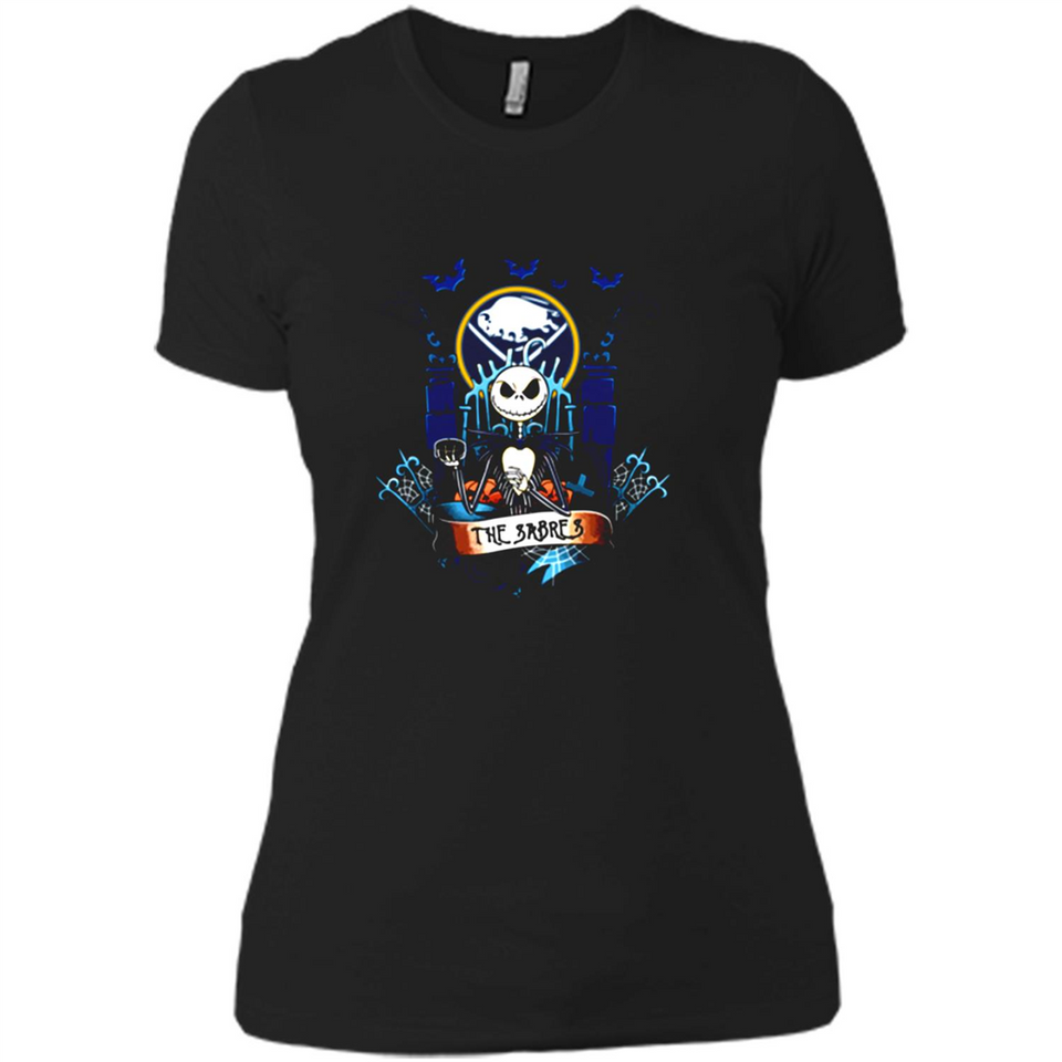 Buffalo Sabres Halloween The Nightmare Before Christmas - Ladies' Boyfriend T-Shirt