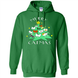 Merry Catmas Funny Cool Christmas Mug PINGPONG - Hoodie