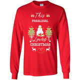 This Paralegal Loves Christmas Tree Shirt with Snowman