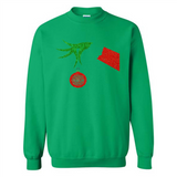 Funny Grinch Hand holding Firefighter ornament Christmas Sporty T-Shirt - Sweatshirt