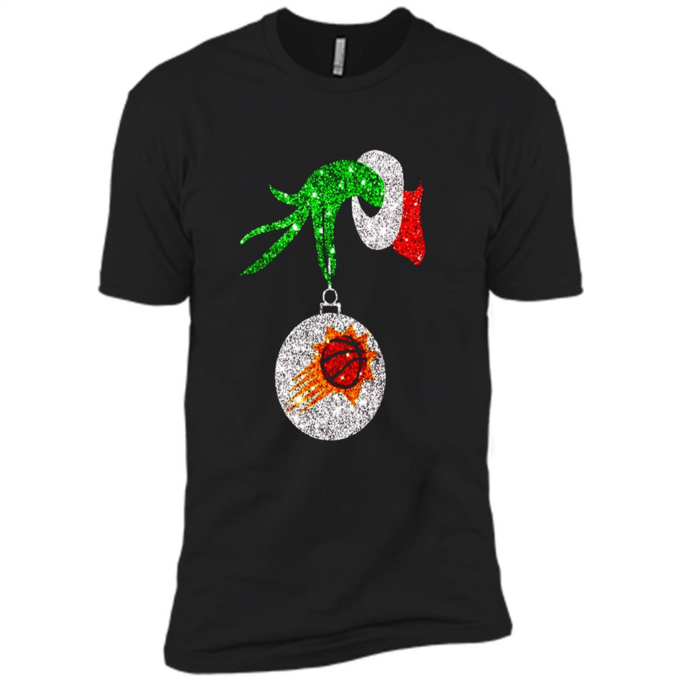 Amazing Phoenix Sun Glitter Grinch Monogram Ornament Christmas Gift - Premium Short Sleeve T-Shirt
