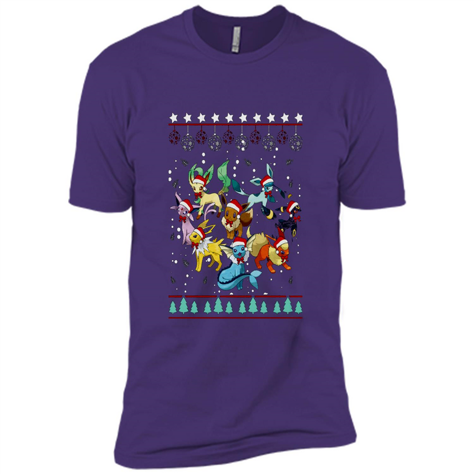 Pokemon Eeveelutions Ugly Christmas Sweater Perfect Christmas PINGPONG