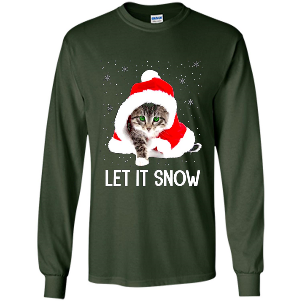 Let It Snow Cat Christmas sweater PINGPONG