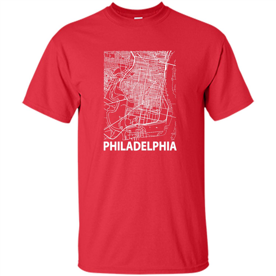 Philadelphia Pennsylvania City Map Souvenir