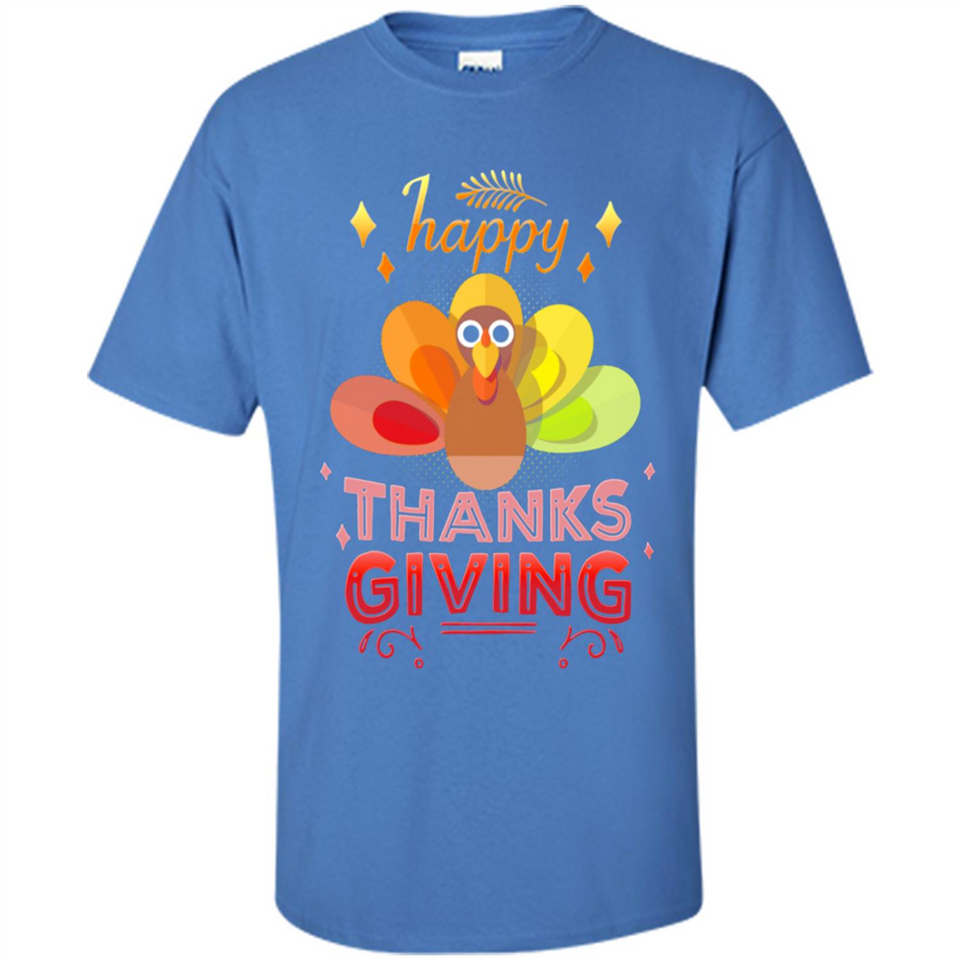 Happy Thanksgiving Turkey Day Colorful Cute