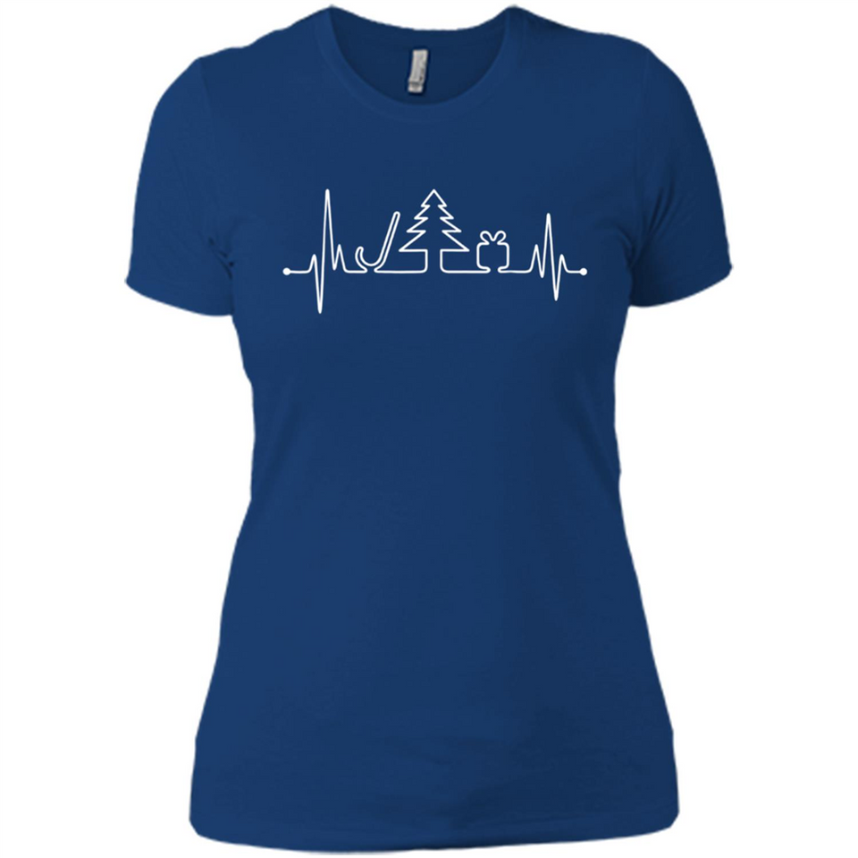 Heartbeat Christmas Tree T-shirt Funny Xmas Costume