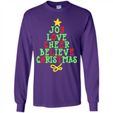 Joy Love Cheer Believe Christmas Tree
