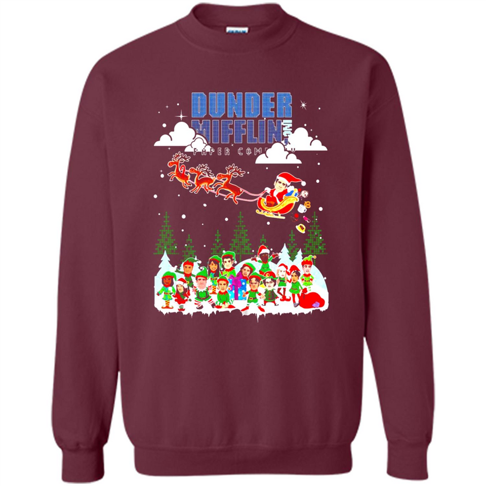 NBC The Office Dunder Mifflin Ugly Christmas Sweater PINGPONG