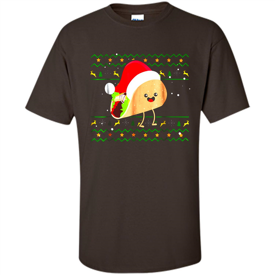 TACO Santa Hat Ugly Christmas shirt Ladies' Boyfriend