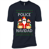 FUNNY POLICE NAVIDAD T-SHIRT Santa Christmas Party - Premium Short Sleeve T-Shirt