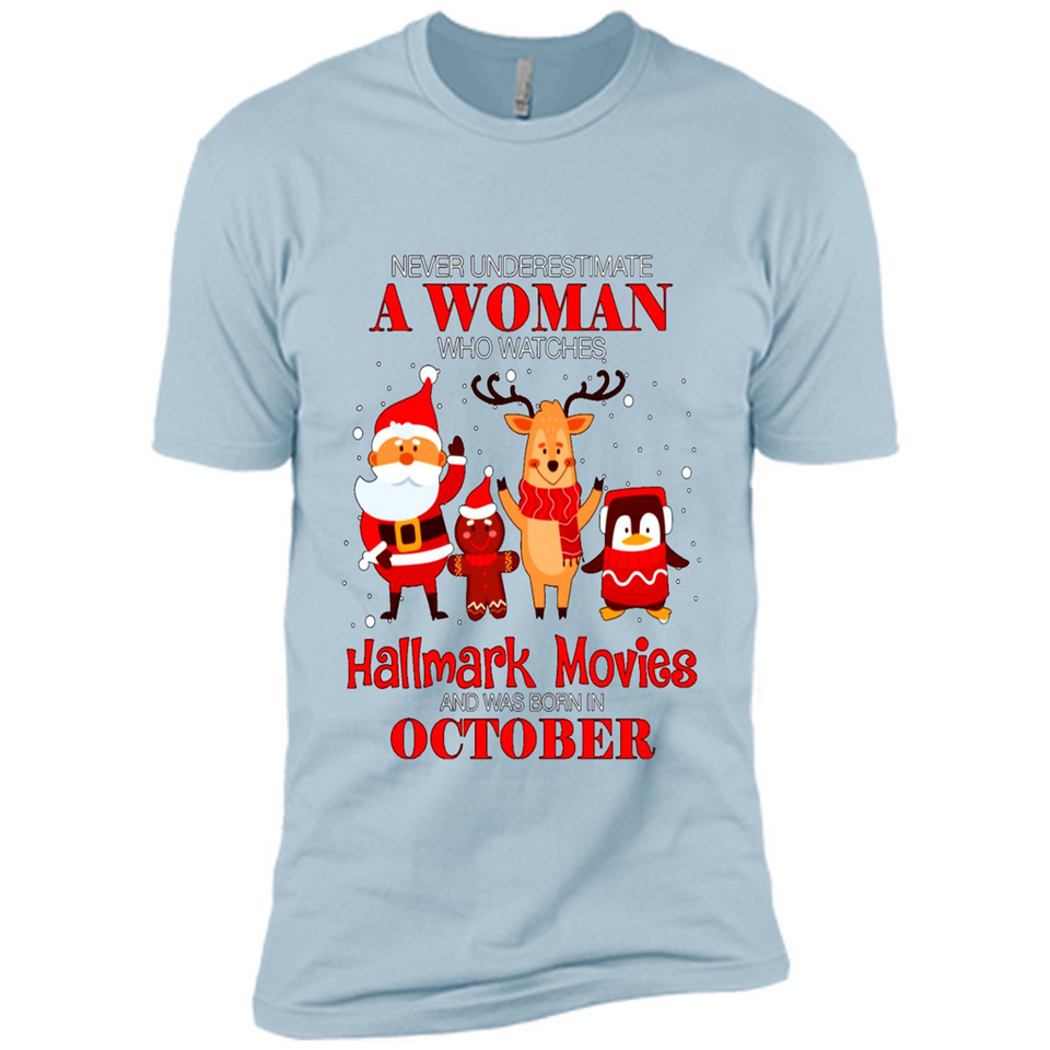 Never Underestimate An October Woman Watches Hallmark Movies Sweatshirt PINGPONG