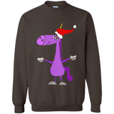 Funny Christmas Unicorn in Santa Hat - Sweatshirt