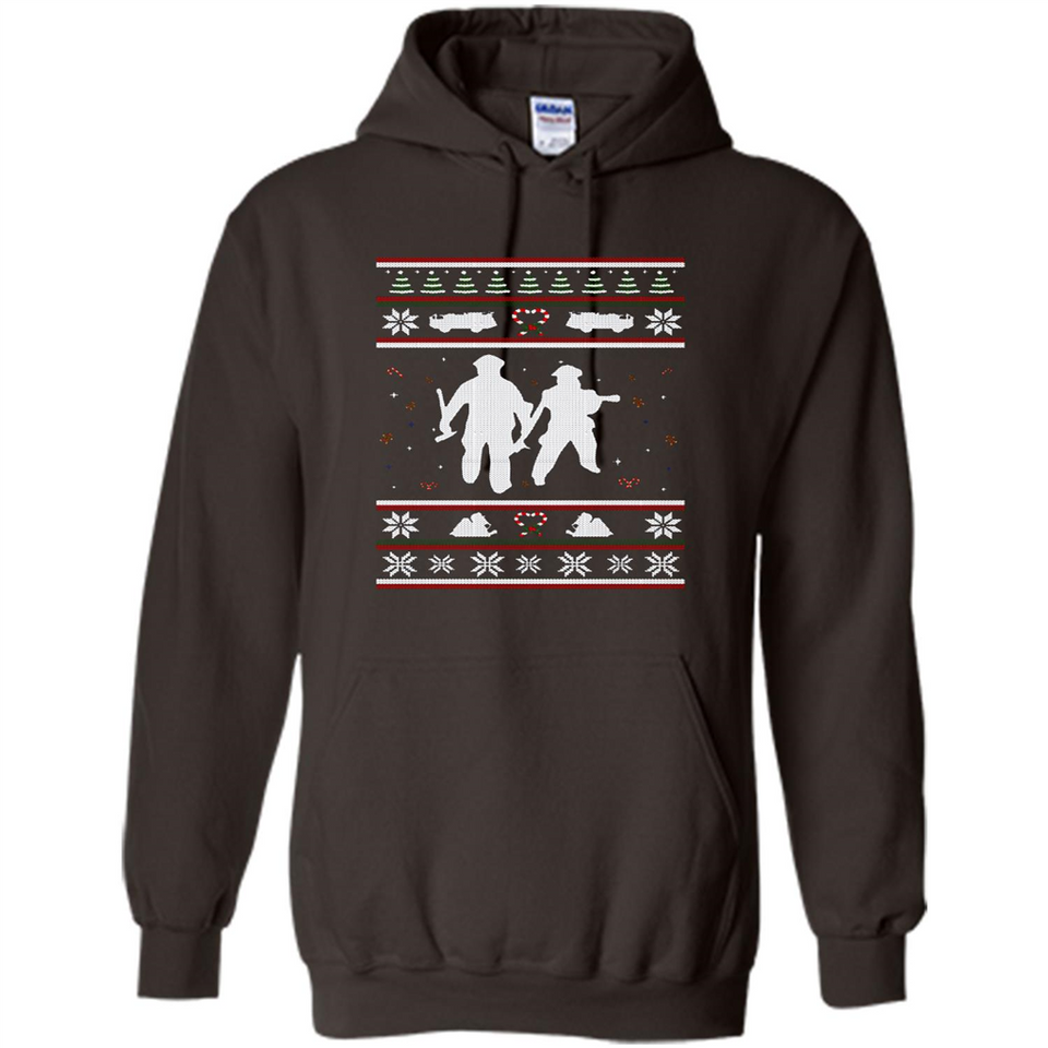 Christmas Ugly Sweater Firefighter Ugly Christmas Sweater - Hoodie