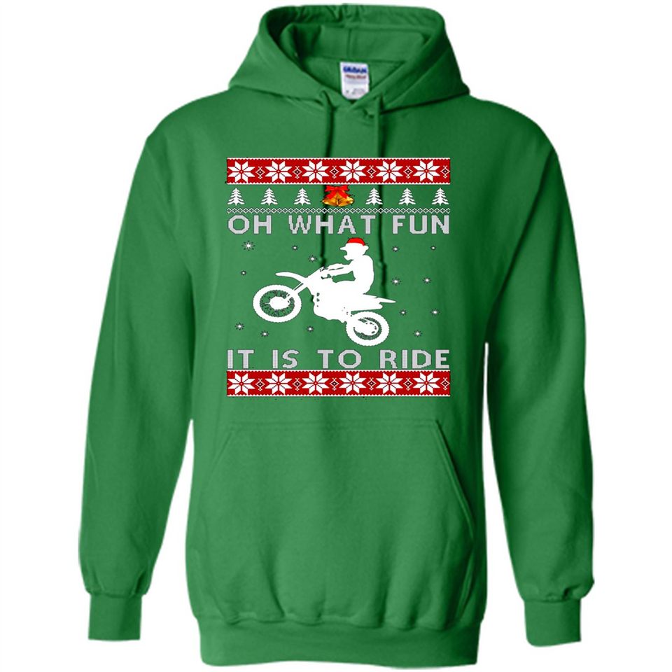 Motocross oh what fun it is to ride Christmas sweater PINGPONG
