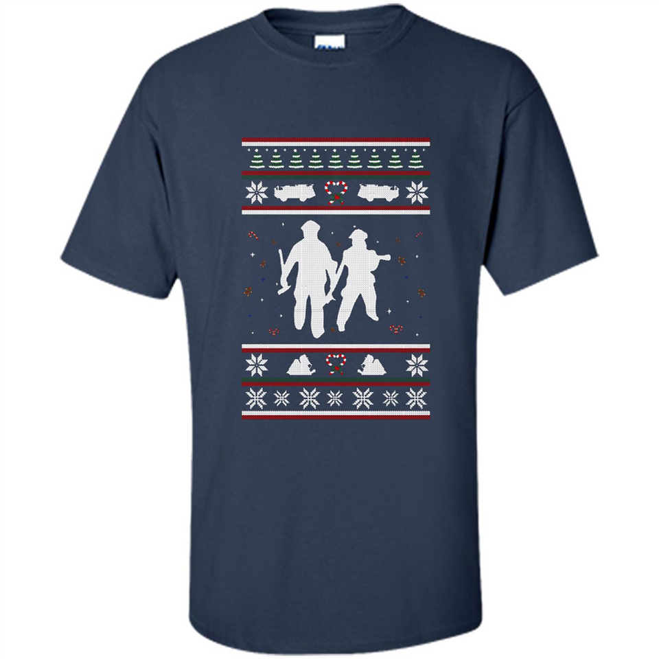 Christmas Ugly Sweater Firefighter Ugly Christmas Sweater - Shirt