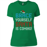 Brace Yourself Santa is coming Christmas - Ladies' Boyfriend T-Shirt