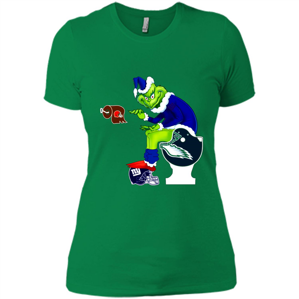 New York Giants Toilet Grinch Santa Claus Football Fan PINGPONG