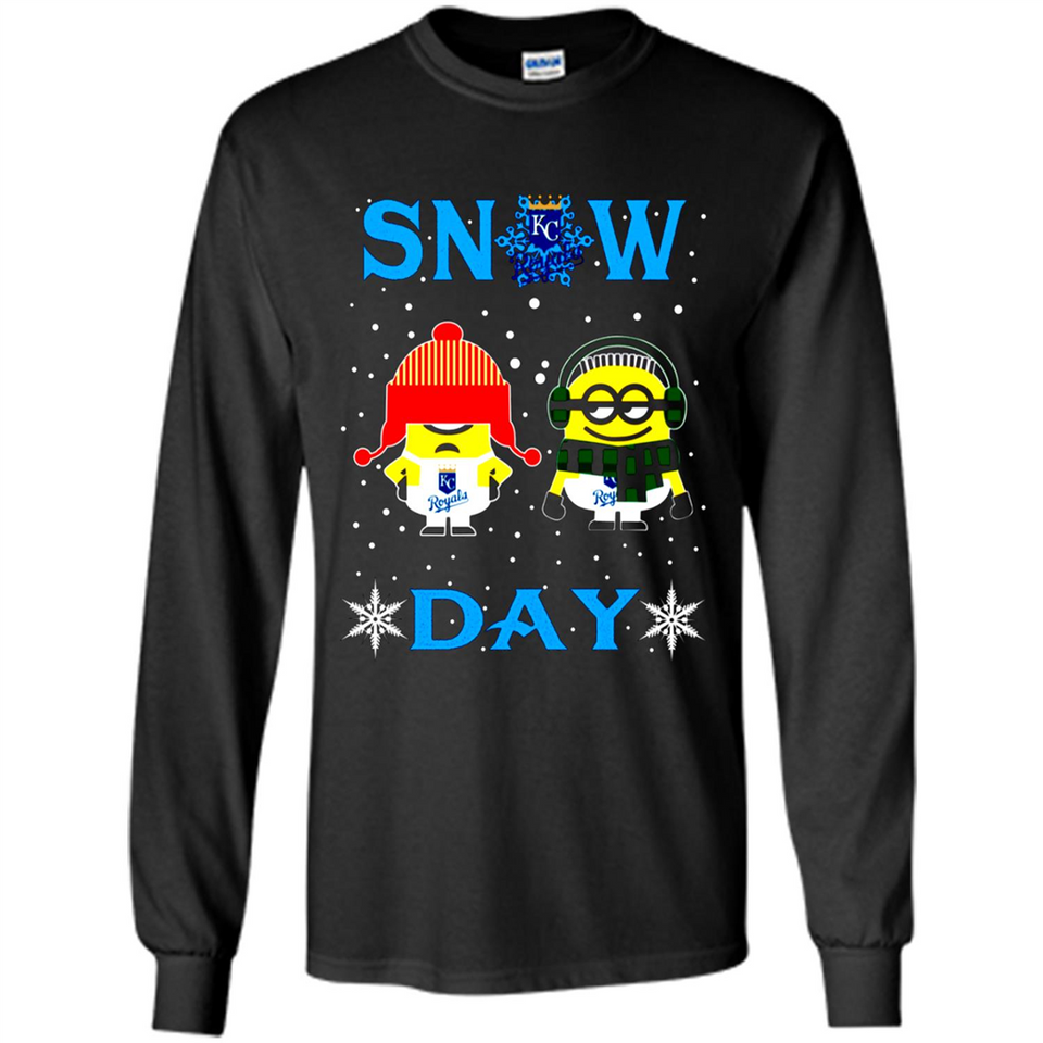 Snow Day Shirt For Kansas City Royals Vs Minion Fans pingpong