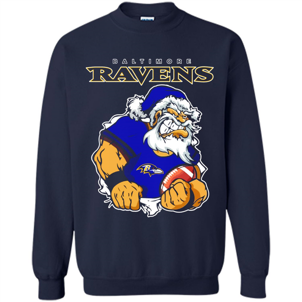 Grumpy Santa Claus Baltimore Ravens Football Team PINGPONG