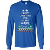 Merry Christmas You Filthy Animal Sweatshirt PINGPONG