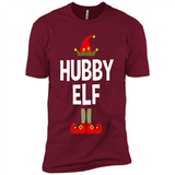 Hubby Elf Shirt - Family Matching Christmas Pajamas - Premium Short Sleeve T-Shirt