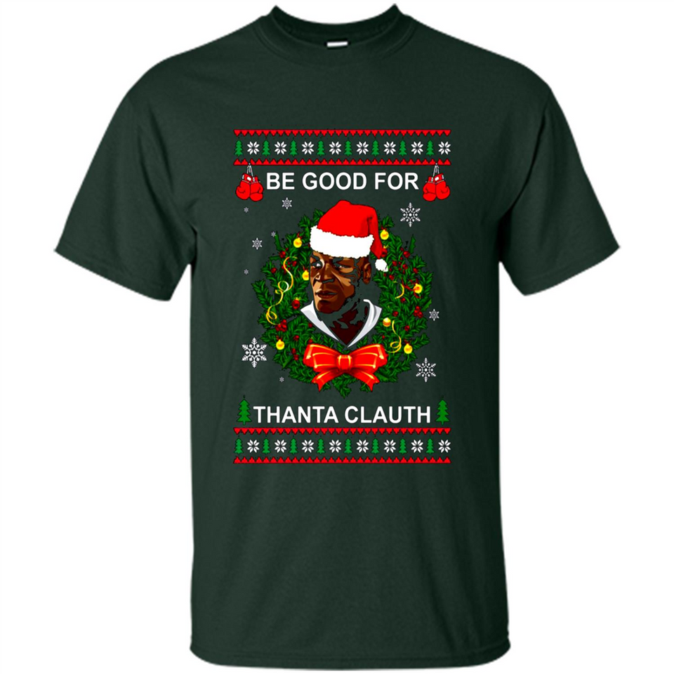Mike Tyson Thanta Clauth Santa Claus Christmas sweater PINGPONG
