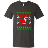 Christmas Ugly Sweater CUTE CATS UGLY CHRISTMAS SWEATERS - Men's V-Neck