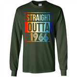 Retro Straight Outta 1966 52 Years Old - Long Sleeve T-Shirt