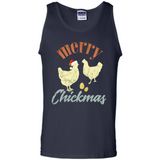 Christmas Chicken Vintage Shirt Funny Santa Hen Farmer Lover - Tank Top
