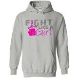 Fight Like A Girl Breast Cancer Awareness - Hoodie