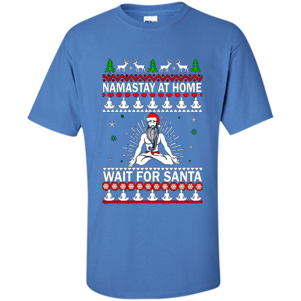 Namastay at home and wait for Santa Christmas sweatshirt PINGPONG