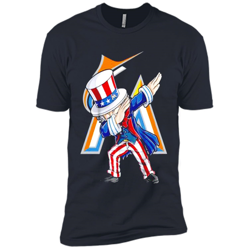 MLB MIAMI MARLINS UNCLE SAM DABBING INDEPENDENCE DAY