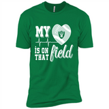 Oakland Raiders Football My Heart is on that Field - Premium Short Sleeve T-Shirt