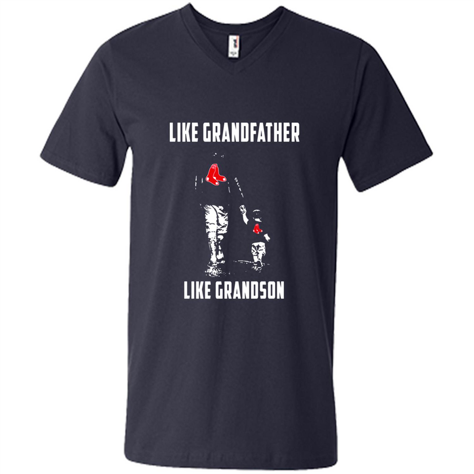 Boston Red Sox GrandFather Like GrandSon - Men's V-Neck