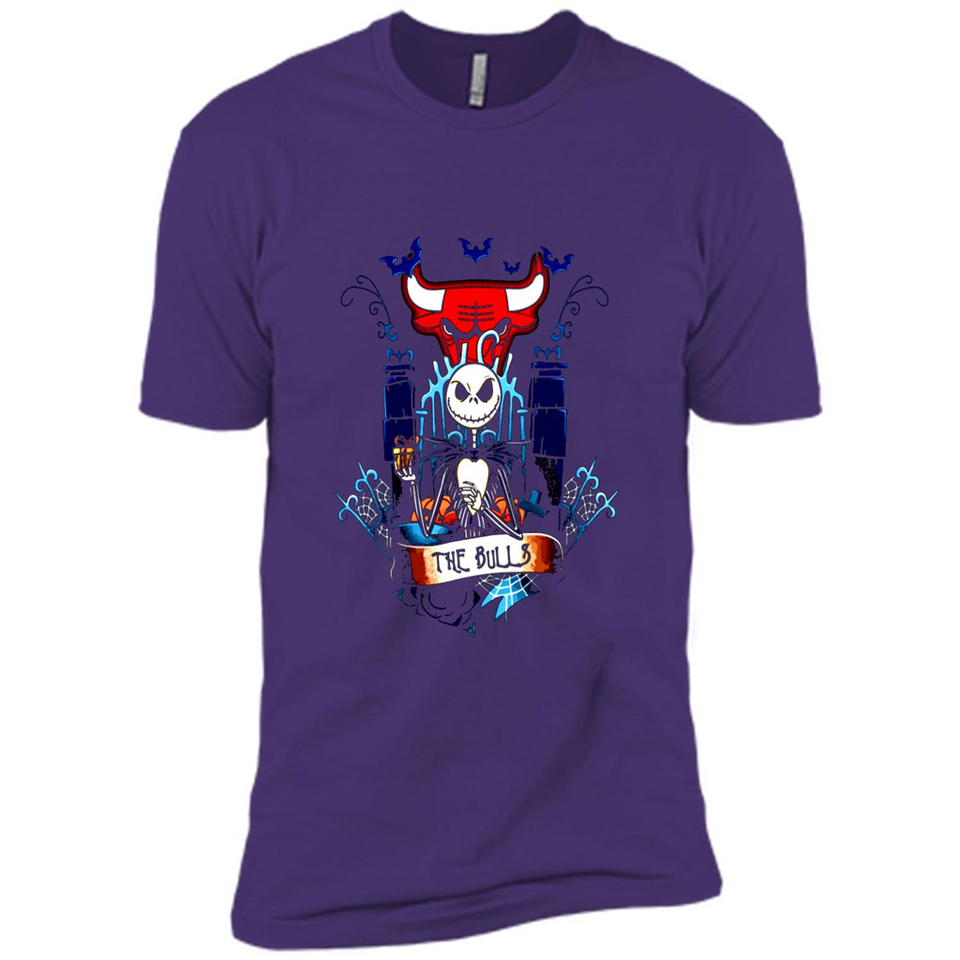 Chicago Bulls Halloween The Nightmare Before Christmas - Premium Short Sleeve T-Shirt