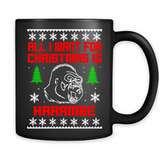All I Want For Christmas Is HarambeT Rex Attack Reindeer ugly sweater PINGPONG