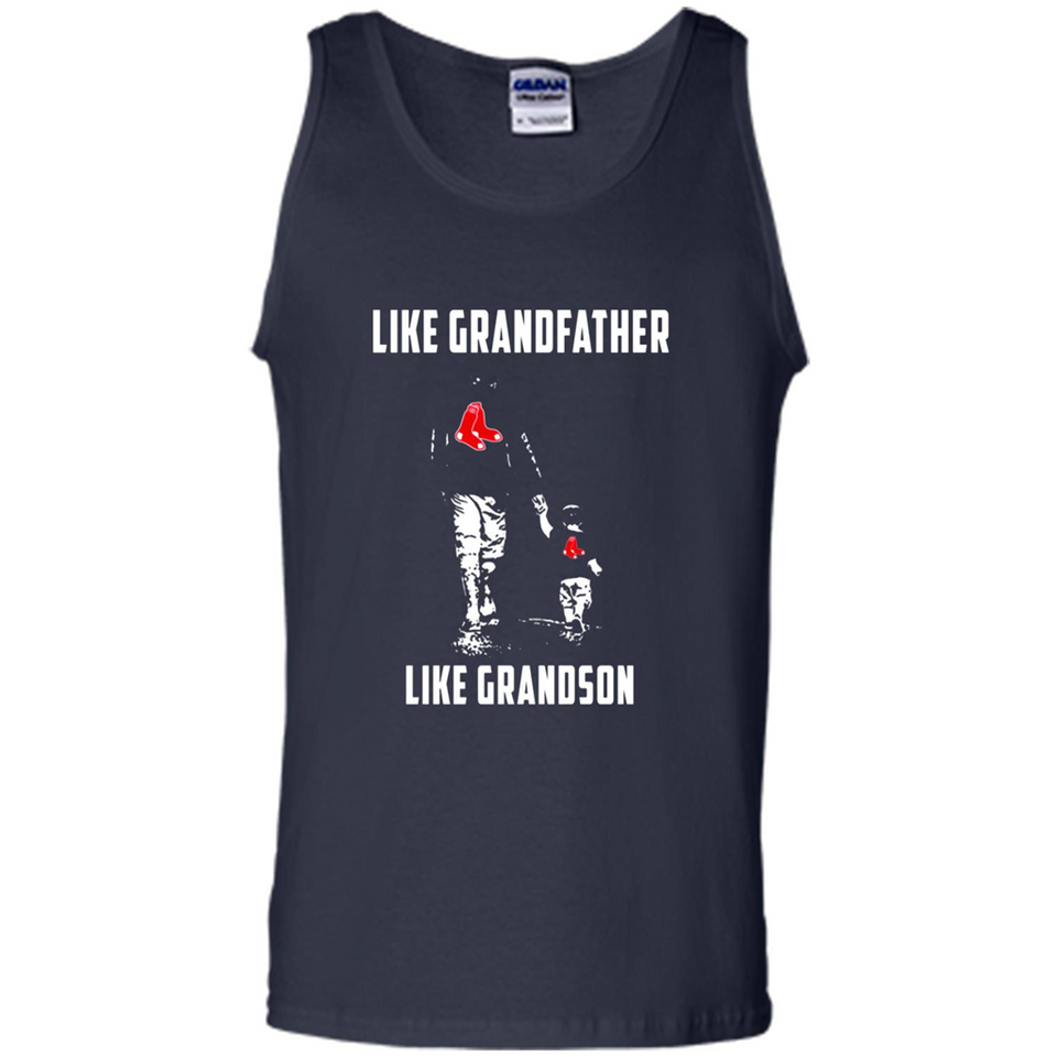 Boston Red Sox GrandFather Like GrandSon - Tank Top